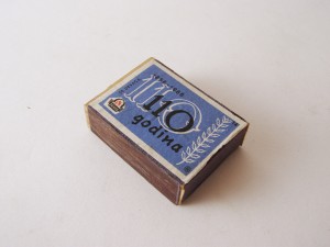MUO-021630: 110 godina 1856-1966 drava: kutija za šibice