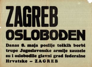 MUO-052594: Zagreb oslobođen: plakat