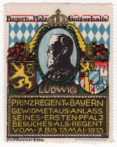 MUO-026119/01: Ludwig prinzregent v. Bayern gewidmet aus anlass seines ersten pfalz besuches als regent: poštanska marka