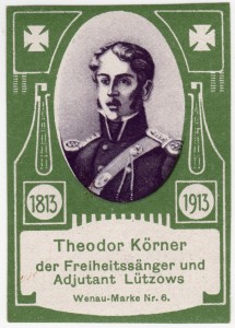 MUO-026176/10: Theodor Körner der Freiheitssänger und Adjutant Lützows: poštanska marka