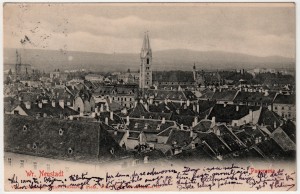 MUO-036054: Austrija - Wiener Neustadt; Panorama: razglednica