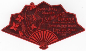 MUO-026106: China u. Japan waaren J. Salomonsen Berlin, s.w...: marka