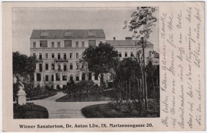MUO-032315: Beč - Sanatorij dr. Löwa: razglednica