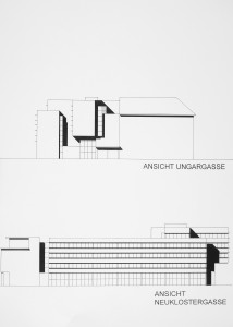 MUO-057544/02: Trgovačko-poslovna zgrada uz općinsku kuću, Wiener Neustadt: arhitektonski nacrt