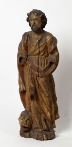 MUO-016512/06: sv. Marko evanđelist s pobočnog oltara iz Drivenika: kip