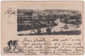 MUO-033963: Beč - Schönbrunn; Dvorac s Glorijetom: razglednica