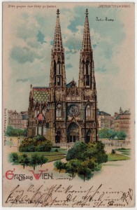 MUO-033927: Beč - Zavjetna crkva: razglednica