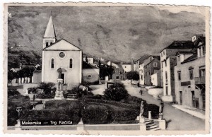 MUO-033872: Makarska - Trg A. Kačića Miošića: razglednica
