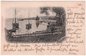 MUO-032860: Mali Lošinj - Ribarski čamci u luci: razglednica