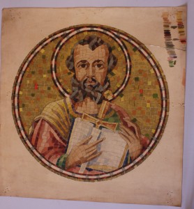 MUO-036345: Sv. Pavao (Pavel) u medaljonu: skica za mozaik