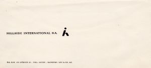 MUO-054773/02: HILLSIDE INTERNATIONAL S.A.: poštanska omotnica