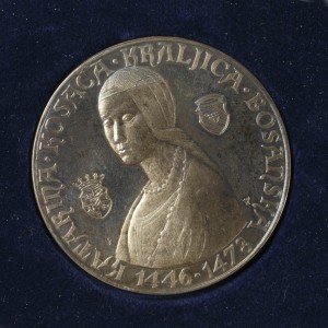MUO-056281/01: Spomen medalja Katarina Kosača kraljica bosanska 1446-1478: medalja