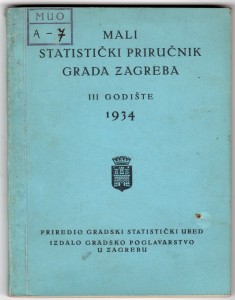 MUO-025014/03: Mali statistički priručnik grada Zagreba 1934.: brošura