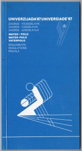 MUO-018217/02: Univerzijada '87 Zagreb Jugoslavija plivanje pravila: brošura