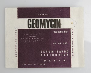 MUO-055717/12: Pliva Geomycin: etiketa