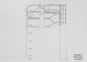 MUO-057521: Preuređenje tavanske etaže, Lange Gasse 87, Beč: arhitektonski nacrt