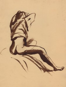 MUO-056472: Žena koja sjedi: crtež