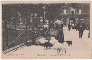 MUO-016118/A/05: Paris Vecu - Slijepac na Pont des Arts: razglednica