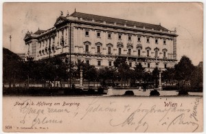 MUO-008745/45: Beč - Neue Hofburg na Burgringu: razglednica