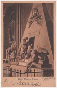 MUO-034562: Beč - Grobnica grofice Marije Kristine: razglednica