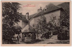 MUO-032177: Zagreb -  Dvorište palače Balbi: razglednica