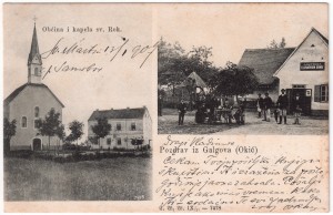 MUO-038467: Galgovo - Kapela sv. Rok i gostionica: razglednica