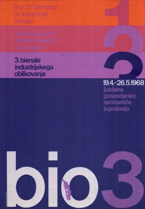 MUO-020299: bio 3 the 3rd biennial of industrial design: plakat