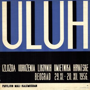 MUO-020222: ULUH izložba udruženja likovnih umjetnika hrvatske: plakat