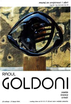 MUO-022562/05: RAOUL GOLDONI staklo bronca crteži: plakat
