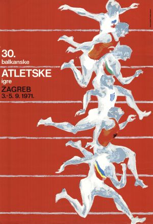 MUO-027180: 30. balkanske atletske igre: plakat