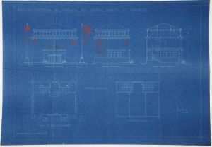 MUO-044402/02: Paviljon Kraljevine SHS za EXPO u Parizu 1925.: arhitektonski nacrt