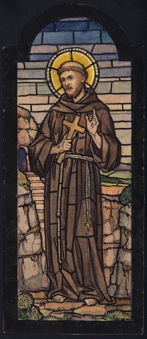 MUO-031563: Sv. Franjo: skica za vitraj