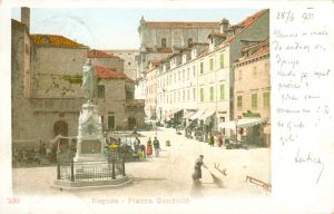 MUO-039173: Dubrovnik - Gundulićeva poljana: razglednica