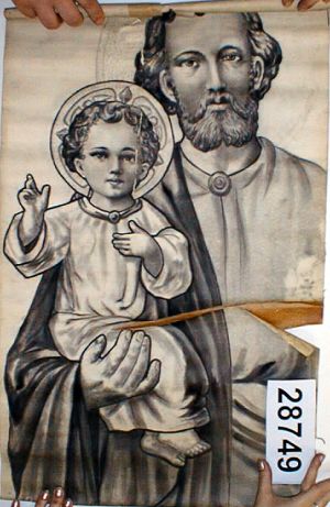 MUO-028749: Sv. Josip s Isusom: nacrt za vitraj