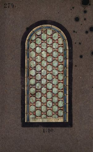 MUO-036188: crkveni prozor: skica za vitraj