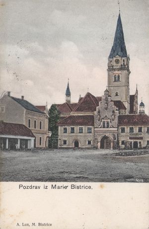 MUO-035267: Marija Bistrica - Pogled na crkvu: razglednica