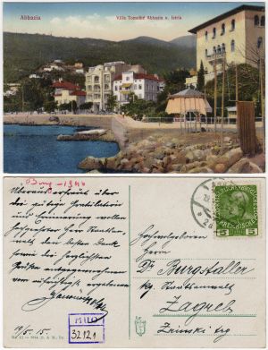 MUO-032121: Opatija - Vila Tomašić: razglednica