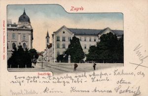 MUO-038727: Zagreb - Sveučilište: razglednica