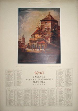 MUO-007593/01: 1940 Zaklada tiskare Narodnih novina: kalendar