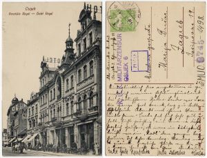 MUO-008745/1498: Osijek - Hotel Royal: razglednica