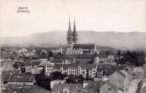 MUO-015625/42: Zagreb - Panorama s katedralom: razglednica