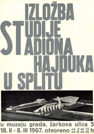 MUO-027583: Izložba studije stadiona Hajduka u Splitu: plakat