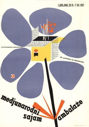 MUO-027630: Medjunarodni sajam ambalaže, Ljubljana 1957: plakat