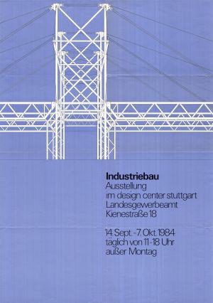 MUO-022357: Industriebau Ausstellung im design center stuttgart: plakat