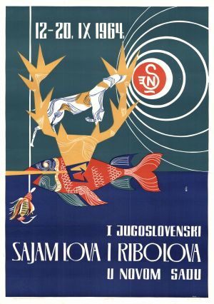 MUO-027057: I jugoslavenski sajam lova i ribolova u novom sadu 1964: plakat