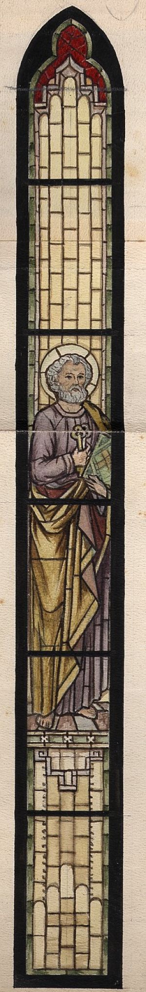 MUO-031571: Sv. Petar: skica za vitraj