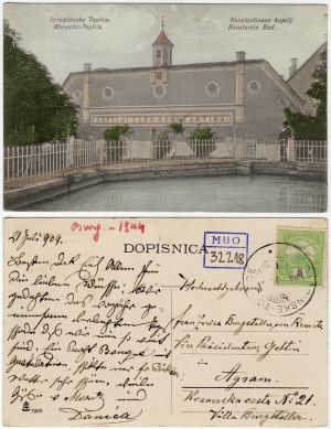 MUO-032218: Varaždinske Toplice - Konstantinova kupelj: razglednica