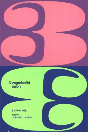 MUO-045618: 3. zagrebački salon: plakat