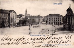 MUO-021437/10: Zagreb - Sveučilišni trg: razglednica