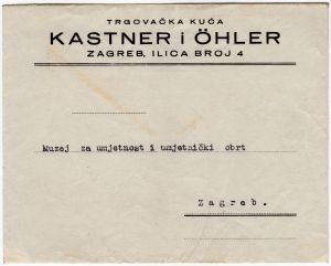 MUO-020864/08: trgovačka kuća KASTNER i OHLER: poštanska omotnica